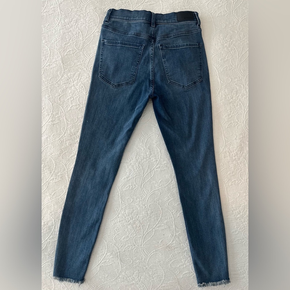 Express Mid Rise Ripped Skinny Jeans - Picture 2 of 6